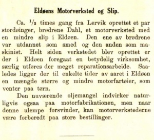 Eldøen Motorverksted og Slip