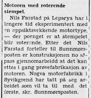 Arbeidet med motoren går fremover