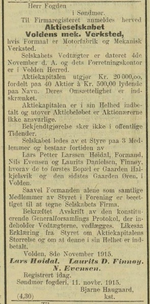 Fil:AS Voldens mek Verksted stiftet.jpg